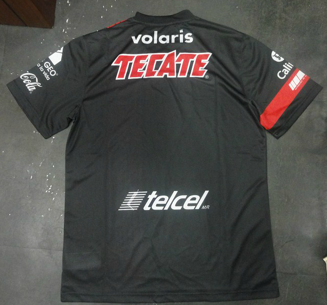 13-14 Club Tijuana Away Black Jersey Kit(Shirt+Short)